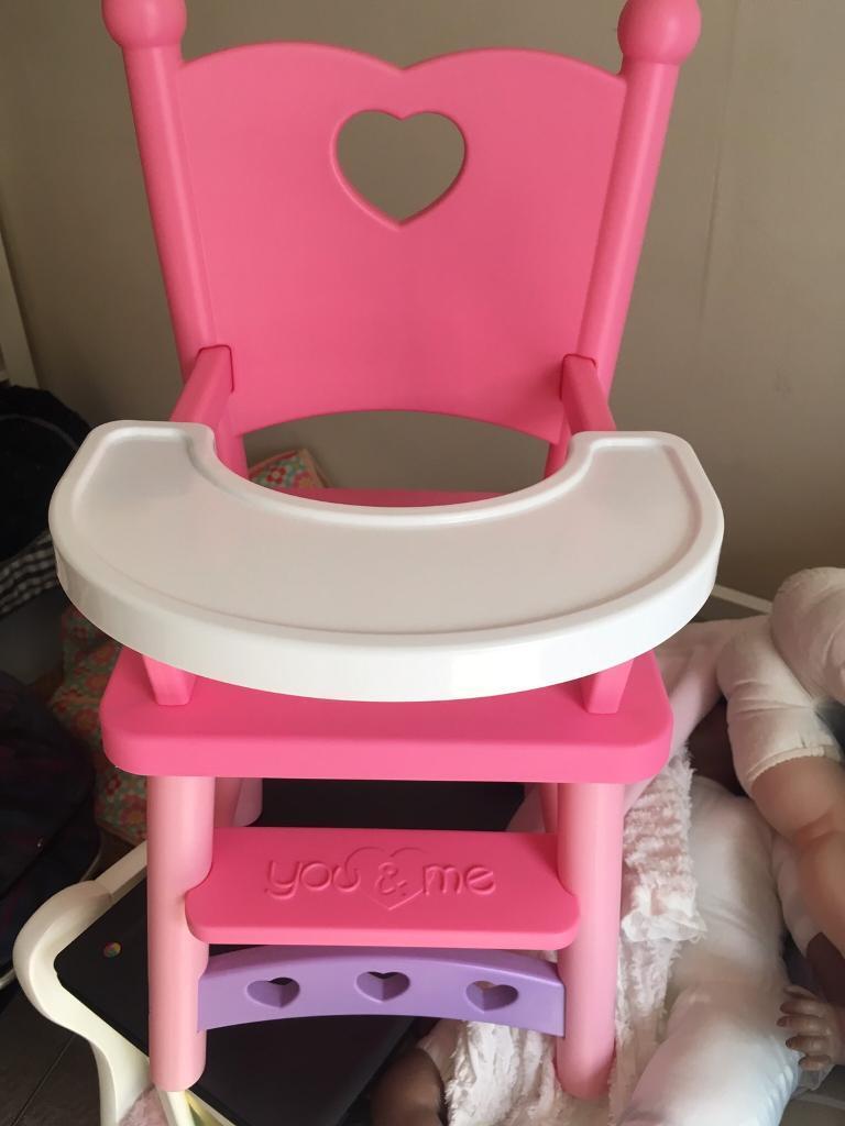 you and me baby doll high chair
